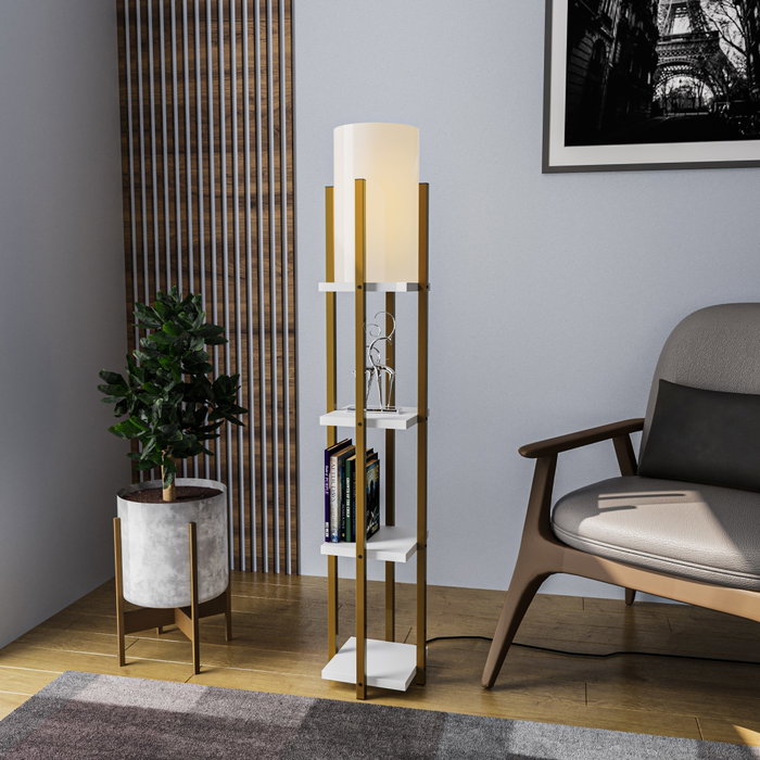 Opviq Shelf Lamp - 8119 Oro y blanco Opviq Shelf Lamp - 8119 Oro y blanco